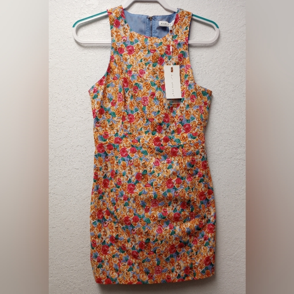 Endless Rose floral-fetti tank dress